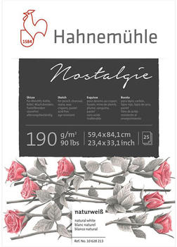 Hahnemühle FineArt Hahnemühle Nostalgie Skizzenblock A1 25 Blatt weiß (10628213)