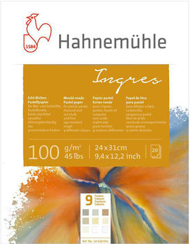 Hahnemühle The Collection Ingres Pastell 9 Farben 24 x 31 cm 20 Blatt (10628051)
