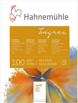 Hahnemühle FineArt Hahnemühle The Collection Ingres Pastell weiß 42 x 56 cm 20 Blatt weiß (10628058)