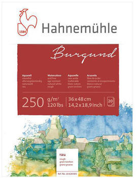 Hahnemühle FineArt Hahnemühle Burgund Aquarellblock 17 x 24 cm 20 Blatt weiß (10628002)