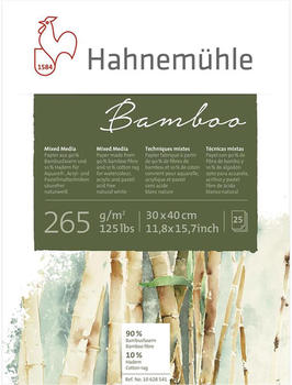 Hahnemühle Bamboo Mixed Media 30 x 40 cm 25 Blatt weiß (10628541)