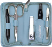 ERBE Manik&uuml;re-Etui "Siena" Lederetui mit Zippverschluss