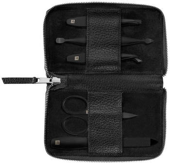 ZWILLING Rindleder Manik&uuml;re Etui 5-teilig Premium Black Series