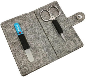 Canal Maniküre-Etui aus Filz 2-teilig babyblau