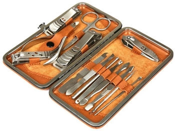 H&S 14 Pcs Nail Care Cuticle Remover s Travel Tool Kit