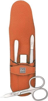 Becker Erbe Echtleder Steck-Etui Piemont 4-teilig orange
