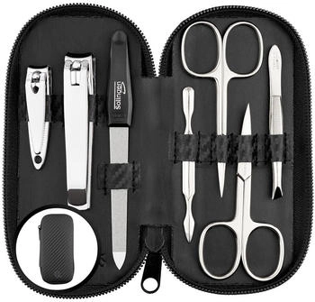 MarQus Maniküre Set 1803 Leder 7-tlg. carbon