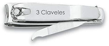 3 Claveles 12416 Nagelschneider mit Feile 6 cm 3 Claveles 12416 Nagelschneider mit Feile 6 cm