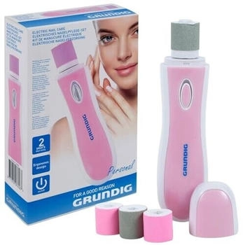 Grundig Elektrische Nagelfeile mit 3 Polierrollen