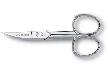 3 Claveles Nagelschere 11,43 cm silber