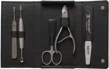 Excellent Solingen Maniküre-Etui Echtleder 5tlg. (29007)