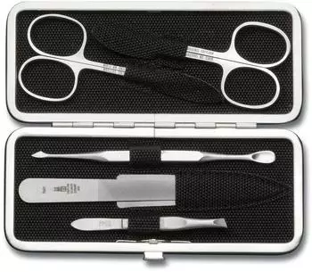 Dreiturm Etui BLACK TEX 5tlg. schwarz (949020)