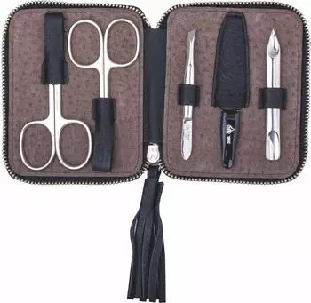Erbe Solingen Reißverschluss-Etui 5tlg. schwarz (9758)