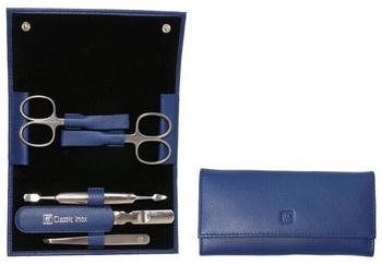 ZWILLING Classic Inox Leder Maniküre Etui 5-teilig blue