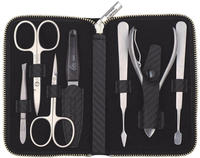 Erbe, Rei&szlig;verschluss-Etui Carbon, rostfrei