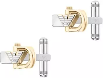 Emporio Armani Manschettenknöpfe Edelstahl, gelbgoldfarben, Herren (EGS3371040)