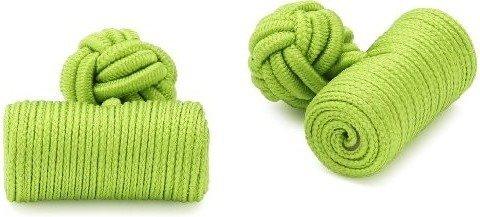 Teroon Unisex-Manschettenknopf Seidenrolle grün (610429)