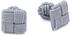 Teroon Unisex-Manschettenknopf Seidenknoten grau (610054)