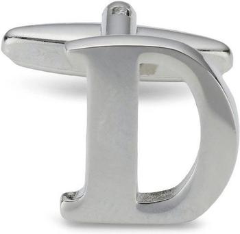 Teroon Unisex-Manschettenknopf Buchstaben Initialen D (608402)
