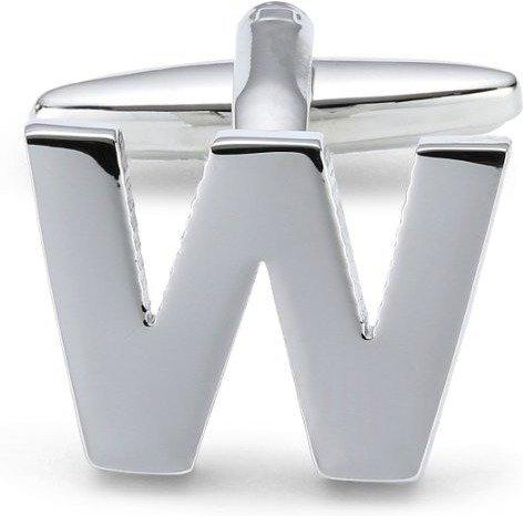 Teroon Unisex-Manschettenknopf Buchstaben Initialen W (608792)