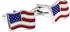 Teroon Unisex-Manschettenknopf Amerikaflagge (609034)