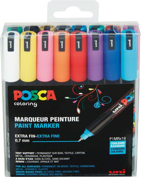 Posca Paint Marker extra fine 16-Stk. (P1MRx16)