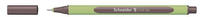 Schneider 191018, Schneider Fineliner Line-Up - 0,4 mm, dunkelbraun