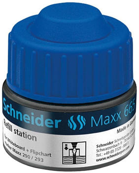 Schneider Maxx 665 für Whiteboard- und Flipchartmarker Refill Station 30ml blau