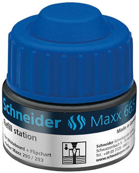 Schneider Maxx 665 f&uuml;r Whiteboard- und Flipchartmarker Refill Station 30ml blau