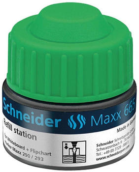 Schneider Maxx 665 f&uuml;r Whiteboard- und Flipchartmarker Refill Station 30ml gr&uuml;n