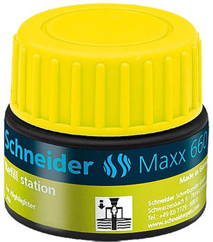 Schneider Maxx 660 für Textmarker Refill Station 30ml gelb