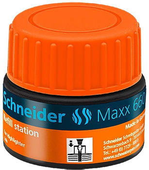 Schneider Maxx 660 für Textmarker Refill Station 30ml orange