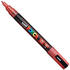 uni Posca PC-3M 0,9-1,3mm Glitter rot