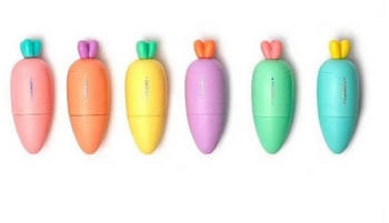 Legami Mini-Textmarker im 6er-Set - Carrate Team