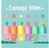 Legami Mini-Textmarker im 6er-Set - Carrate Team