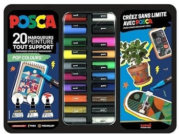 Posca Pop Colours Paint Markers (20pcs)
