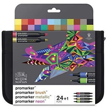 Winsor & Newton Mixed marker Set (24+1pcs)