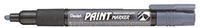Pentel MMP20-NO, Pentel Lackmarker PAINT MARKER MMP20, grau (1x) (MMP20-NO)