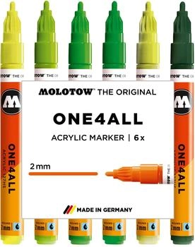 MOLOTOW One4All Acrylmarker 127HS 2mm Green Set