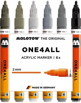 MOLOTOW One4All Acrylmarker 127HS 2mm Grey Set