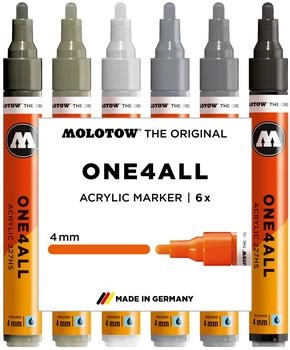 MOLOTOW One4All Acrylmarker 227HS 4mm Grey Set