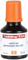 Edding 4-T25006, Edding Nachf&uuml;llfarbe T25 Permanentmarker orange 30 Milliliter,