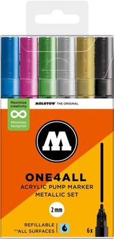 MOLOTOW One4All Acrylmarker 127HS 2mm Metallic Set
