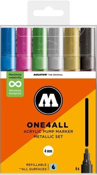 MOLOTOW One4All Acrylmarker 227HS 4mm Metallic Set