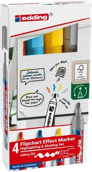 edding Flipchartmarker effect 4-385-4 sortiert (4 Stück)