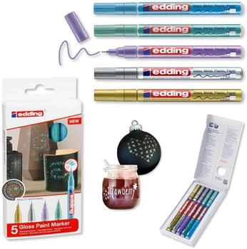 edding Glanzlack-Marker 780 0,8mm metallic 5 Farben