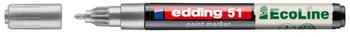 edding Lackmarker EcoLine 4-51-054 rund 1-2mm silber (10 Stück)