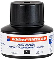 Edding rmtk25-001, Edding Nachf&uuml;llfarbe MTK25 Permanentmarker schwarz 25ml 25
