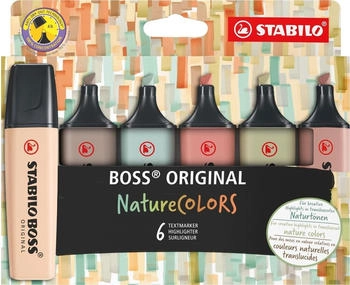 STABILO Boss Original NatureColors Textmarker sortiert (70/6-2-2)