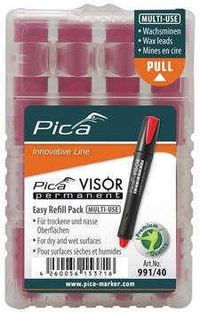 Pica VISOR permanent Ersatzminen rot (991/40)
